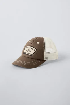 Niños ZARA 1½ - 6 Años·Accesorios|6 - 14 Años·Accesorios<GORRA PARCHE BORDADO REJILLA