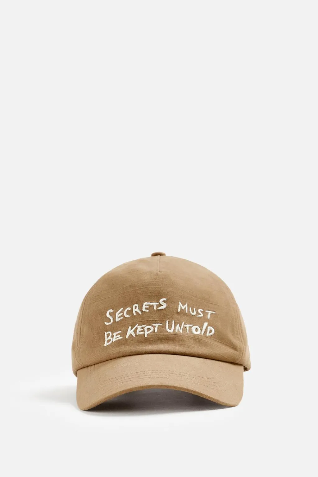 Sale GORRA TEXTO BORDADO Hombre Accesorios