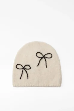 Clearance GORRO BEANIE PUNTO GRUESO LAZOS Mujer Accesorios / Bisuteria