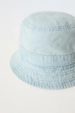 Niños ZARA 1½ - 6 Años·Accesorios|6 - 14 Años·Accesorios<GORRO BOB DENIM LAVADO