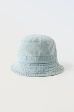 Niños ZARA 1½ - 6 Años·Accesorios|6 - 14 Años·Accesorios<GORRO BOB DENIM LAVADO