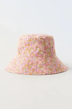 Niños ZARA 1½ - 6 Años·Accesorios|Accesorios / Zapatos / 0 - 14 Años<GORRO BOB FLORES TIRAS