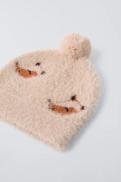Niños ZARA 1½ - 6 Años·Accesorios|1½ - 6 Años·Accesorios<GORRO EFECTO PELO ZORRITOS