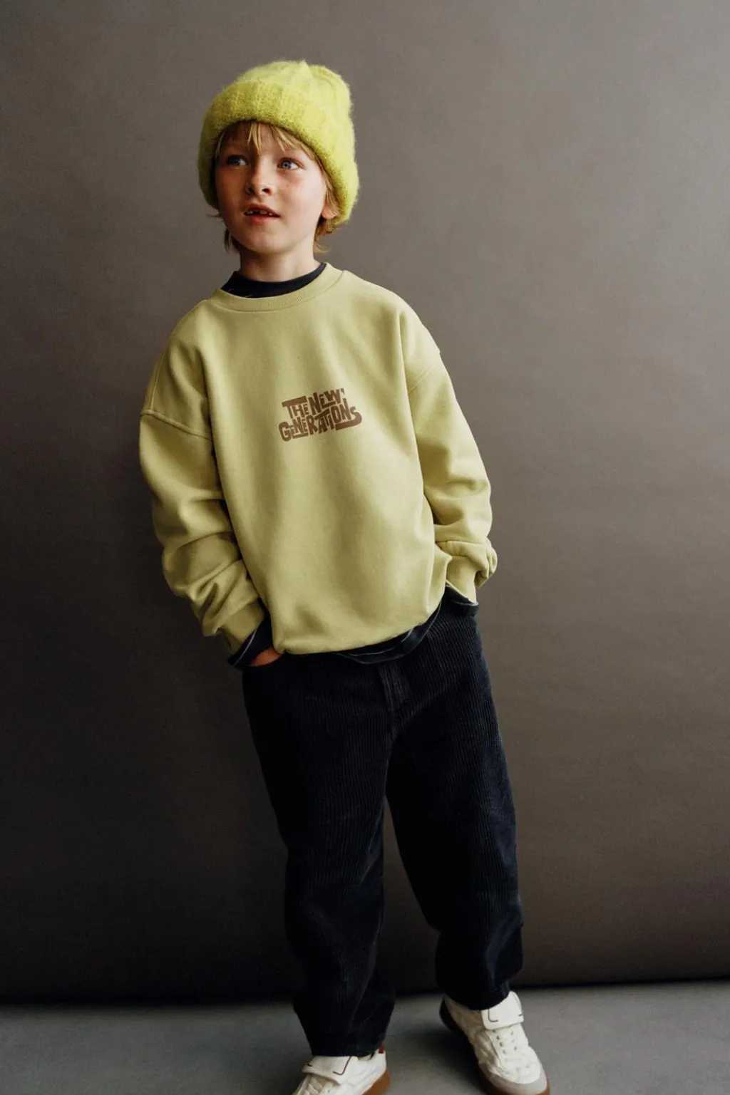 Niños ZARA 1½ - 6 Años·Accesorios|6 - 14 Años·Accesorios<GORRO PUNTO CON LANA