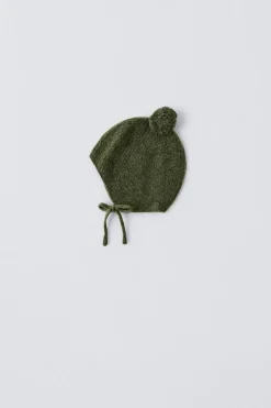 Niños ZARA 6 - 18 Meses·Punto|6 - 18 Meses·Accesorios / Calcetines<GORRO PUNTO POMPÓN