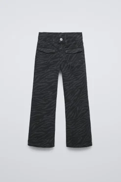 Niños ZARA 6 - 14 Años·Pantalones|6 - 14 Años·Jeans<JEANS BOOTCUT CEBRA