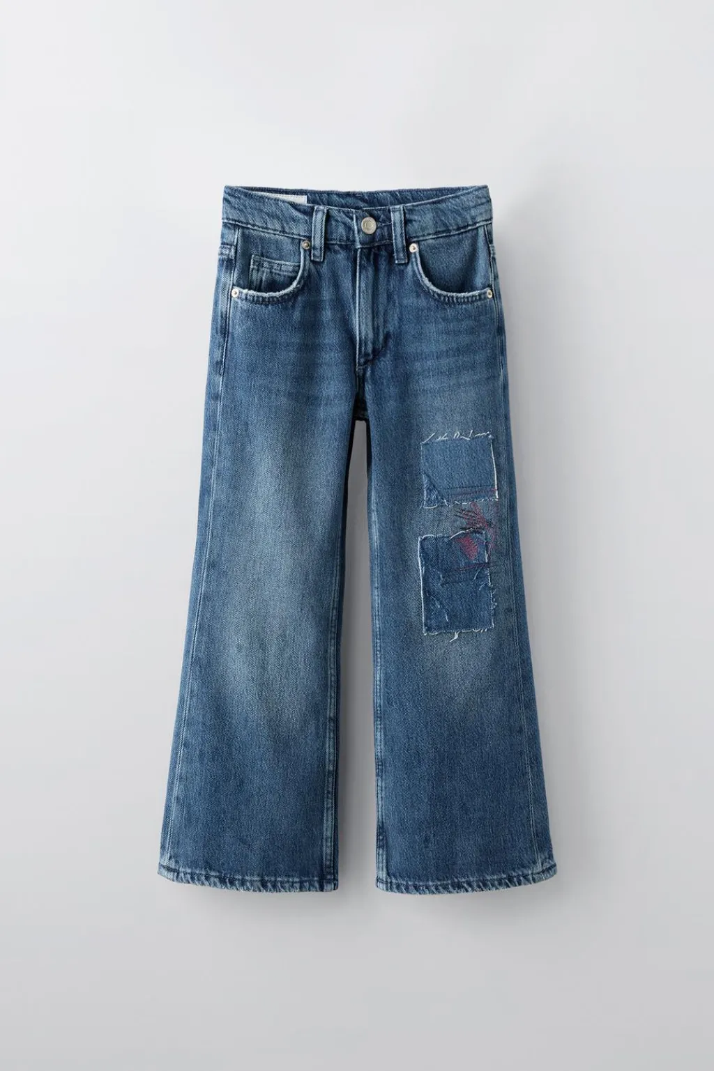 Niños ZARA 6 - 14 Años·Jeans|6 - 14 Años·Total Look<JEANS BOOTCUT PARCHES