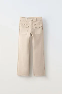 Niños ZARA 6 - 14 Años·Pantalones|6 - 14 Años·Jeans<JEANS BOOTCUT TACHAS
