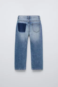 Niños ZARA 6 - 14 Años·Jeans<JEANS EXTREME WIDE FIT ROTOS