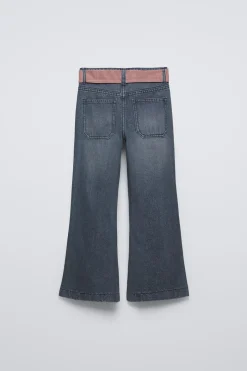 Niños ZARA 6 - 14 Años·Jeans<JEANS FLARE PAÑUELO CUADROS