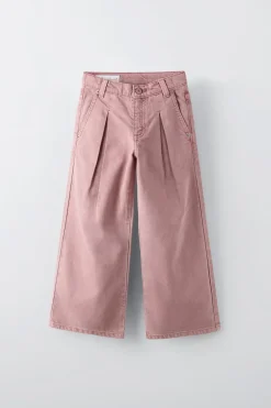 Niños ZARA 6 - 14 Años·Pantalones|6 - 14 Años·Jeans<JEANS FLUIDO PINZAS