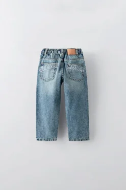 Niños ZARA 6 - 18 Meses·Pantalones / Leggings<JEANS RECTOS TEXTO