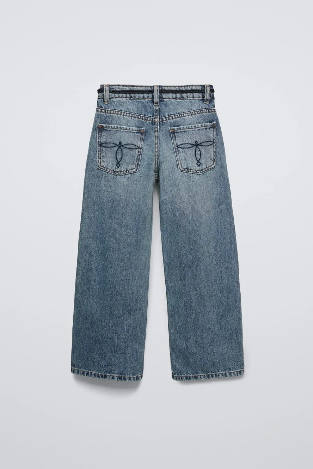 Niños ZARA 6 - 14 Años·Jeans|6 - 14 Años·Total Look<JEANS STRAIGHT BORDADO FLORES