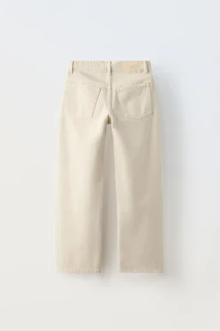 Niños ZARA 6 - 14 Años·Pantalones|6 - 14 Años·Jeans<JEANS STRAIGHT BORDADOS FLORES