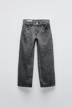 Niños ZARA 6 - 14 Años·Jeans<JEANS STRAIGHT ESTRELLAS