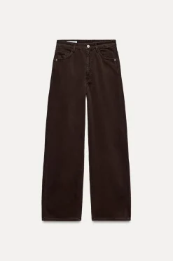 Clearance JEANS TRF RELAXED OVERSIZE TIRO MEDIO Mujer Jeans