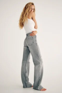 Best JEANS TRF WIDE LEG ROTOS TIRO ALTO Mujer Jeans