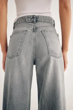 Best JEANS TRF WIDE LEG ROTOS TIRO ALTO Mujer Jeans