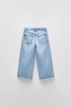 Niños ZARA 1½ - 6 Años·Jeans / Denim|6 - 18 Meses·Pantalones / Leggings<JEANS WIDE LEG ROTOS
