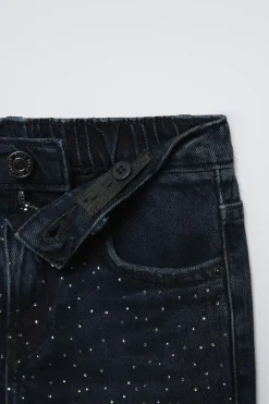 Niños ZARA 6 - 14 Años·Jeans<JEANS WIDE LEG STRASS