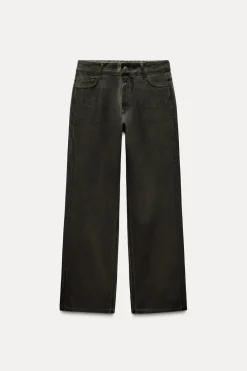 Best JEANS ZW COLLECTION RELAXED TIRO MEDIO ENCERADOS Mujer Jeans