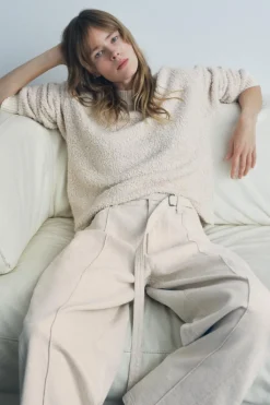 Best JERSEY BOUCLÉ RIB Mujer Cárdigan / Jerséis|Punto