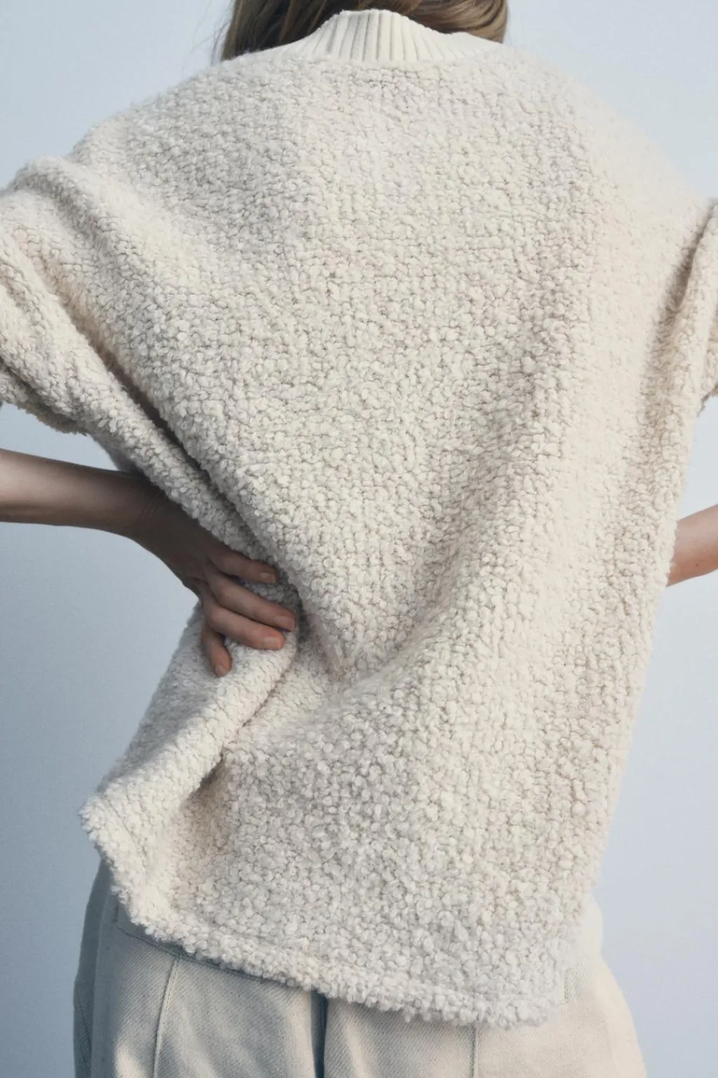 Best JERSEY BOUCLÉ RIB Mujer Cárdigan / Jerséis|Punto