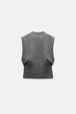 Best JERSEY CHALECO LANA CANALÉ Mujer Cárdigan / Jerséis|Punto