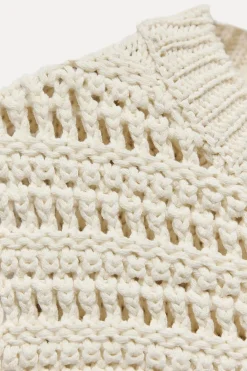Sale JERSEY CHALECO PUNTO ESTRUCTURA FLECOS Mujer Cárdigan / Jerséis|Punto