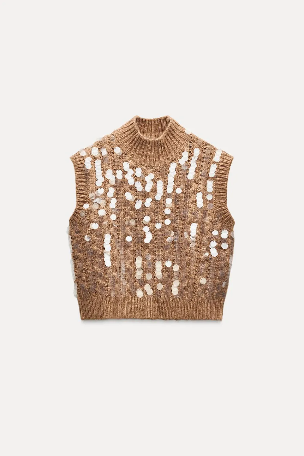 Clearance JERSEY CHALECO PUNTO LENTEJUELAS Mujer Cárdigan / Jerséis|Punto