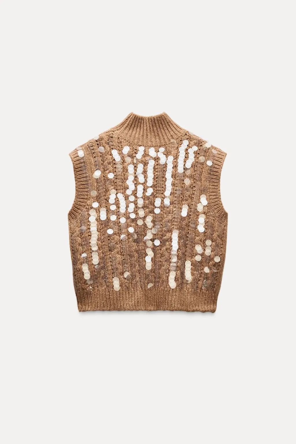 Clearance JERSEY CHALECO PUNTO LENTEJUELAS Mujer Cárdigan / Jerséis|Punto