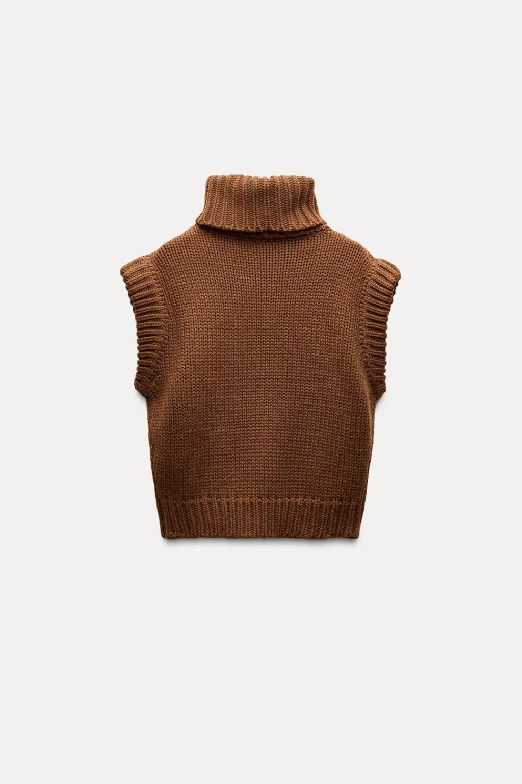 Best JERSEY CHALECO PUNTO LISO CUELLO SUBIDO Mujer Cárdigan / Jerséis|Punto