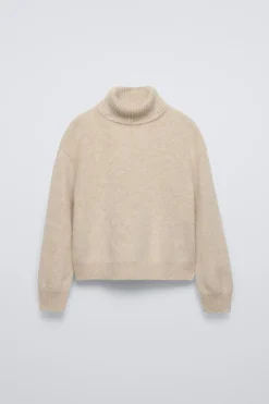 Niños ZARA 6 - 14 Años·Punto<JERSEY CUELLO VUELTO CON LANA Y CASHMERE