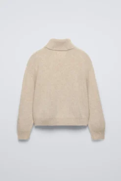 Niños ZARA 6 - 14 Años·Punto<JERSEY CUELLO VUELTO CON LANA Y CASHMERE