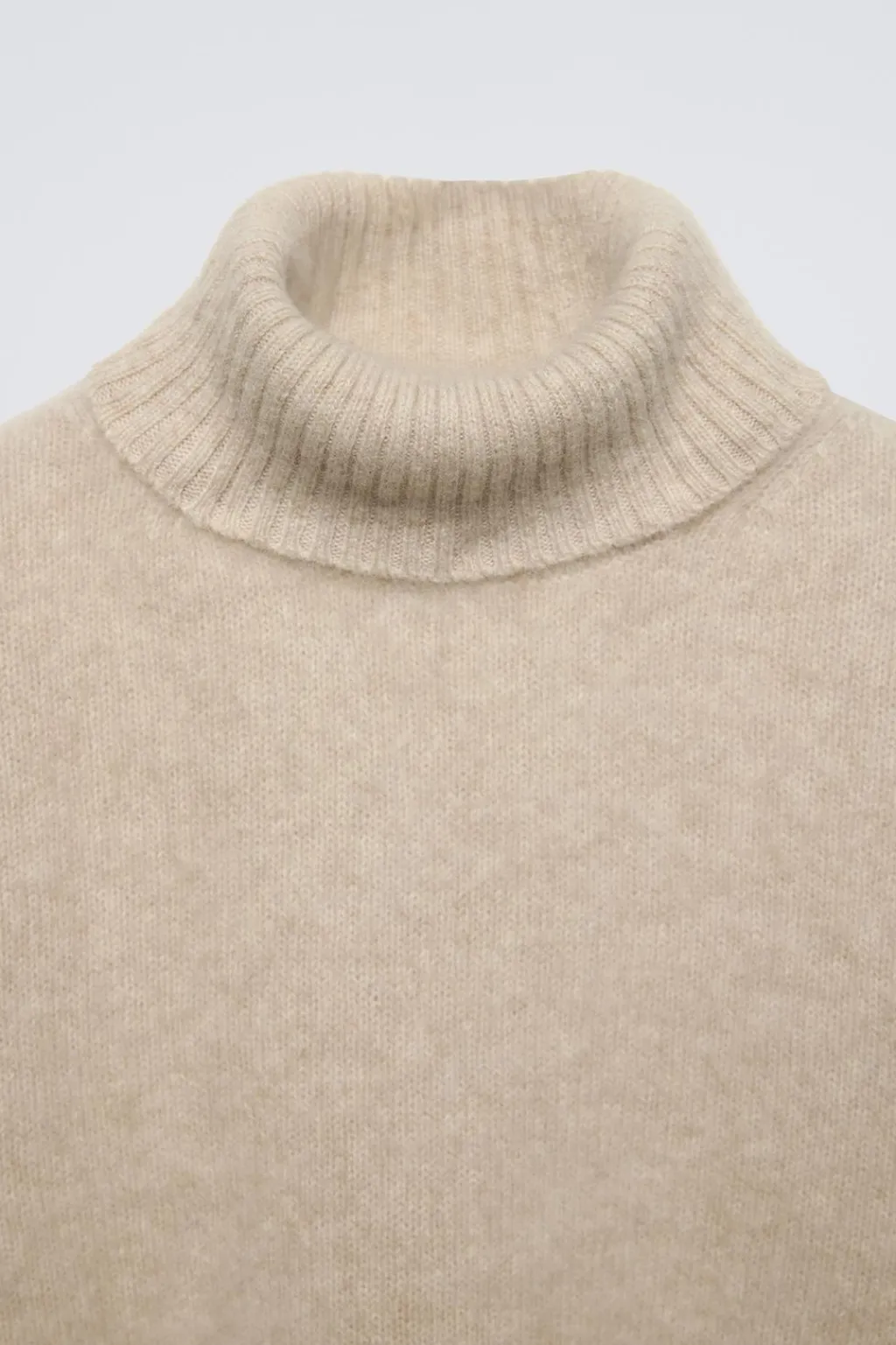 Niños ZARA 6 - 14 Años·Punto<JERSEY CUELLO VUELTO CON LANA Y CASHMERE