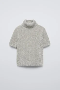 Niños ZARA 6 - 14 Años·Punto<JERSEY EFECTO PELO BRILLO