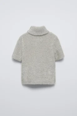 Niños ZARA 6 - 14 Años·Punto<JERSEY EFECTO PELO BRILLO