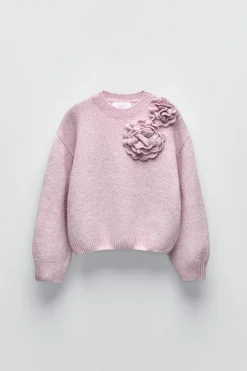 Niños ZARA 6 - 14 Años·Punto<JERSEY FLORES 3D