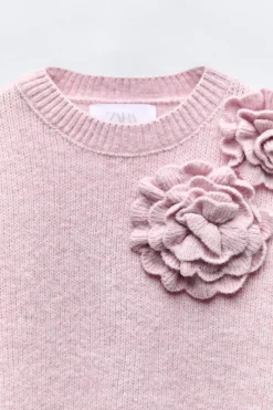 Niños ZARA 6 - 14 Años·Punto<JERSEY FLORES 3D