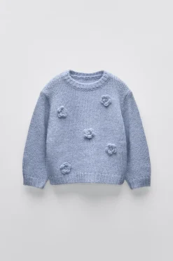 Niños ZARA 1½ - 6 Años·Punto|6 - 18 Meses·Punto<JERSEY PUNTO APLIQUE FLORES