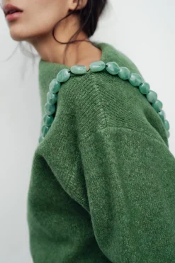 Sale JERSEY PUNTO BOLAS Mujer Cárdigan / Jerséis|Punto