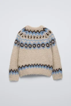 Niños ZARA 6 - 14 Años·Punto<JERSEY PUNTO BOUCLÉ JAQUARD