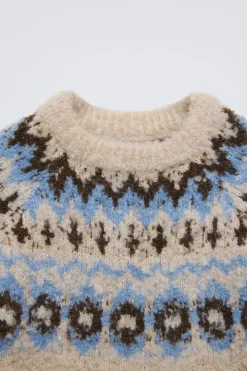 Niños ZARA 6 - 14 Años·Punto<JERSEY PUNTO BOUCLÉ JAQUARD