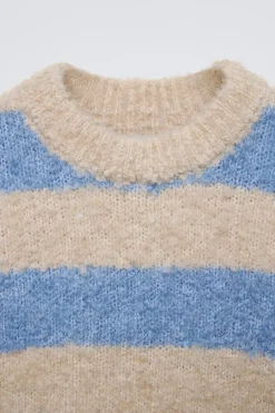 Niños ZARA 6 - 14 Años·Punto<JERSEY PUNTO BOUCLÉ RAYAS