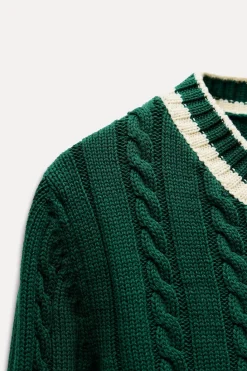 Sale JERSEY PUNTO CABLES Mujer Cárdigan / Jerséis|Punto