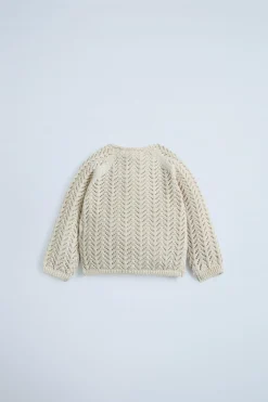 Niños ZARA 0 - 6 Meses·Punto<JERSEY PUNTO CALADO BOTONES