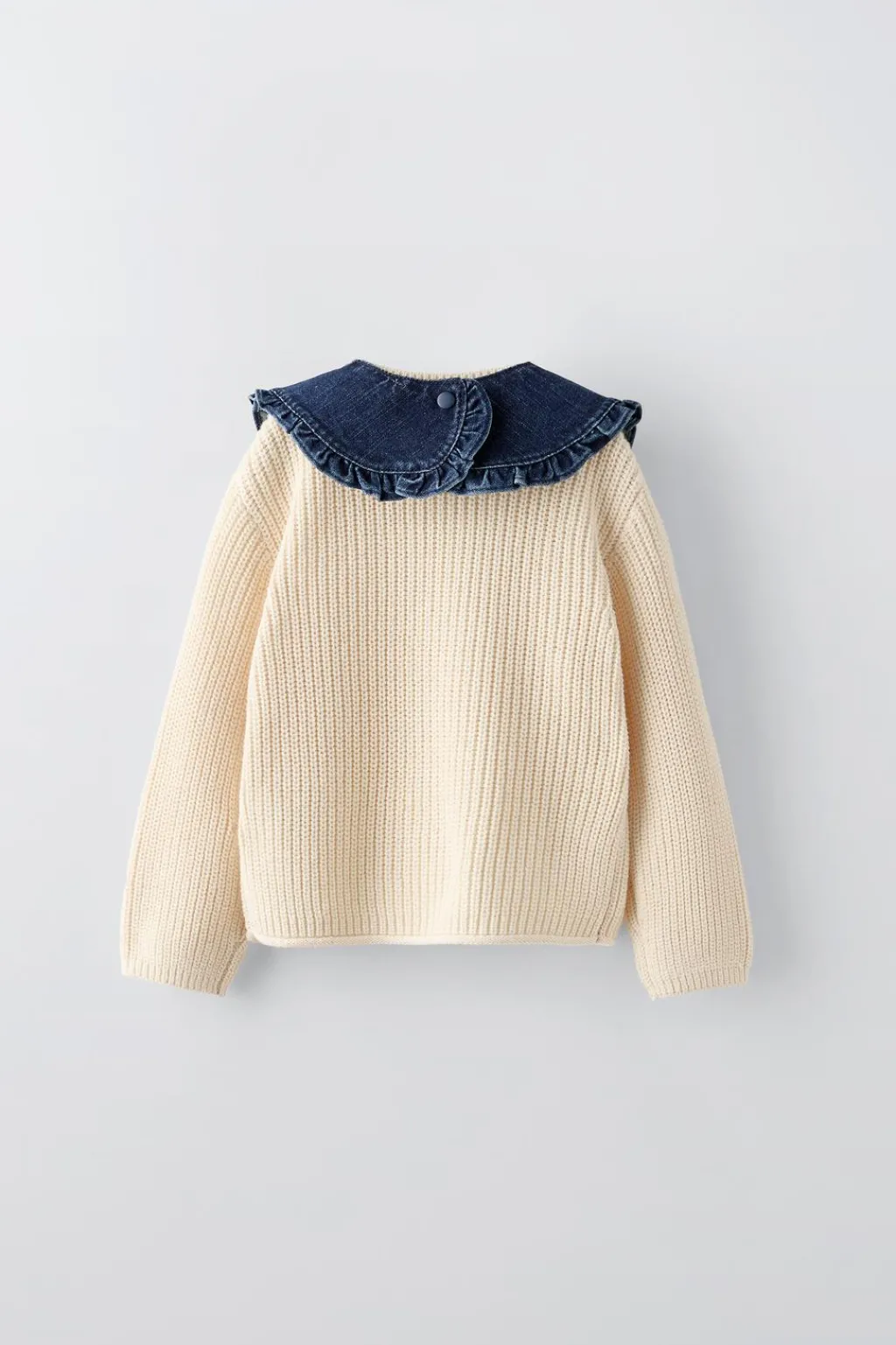 Niños ZARA 1½ - 6 Años·Punto|1½ - 6 Años·Jeans / Denim<JERSEY PUNTO CUELLO COMBINADO