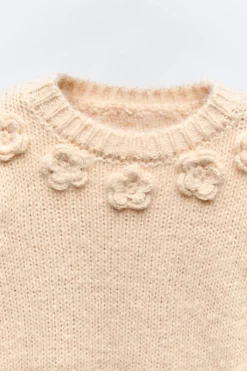 Niños ZARA 1½ - 6 Años·Punto|6 - 18 Meses·Punto<JERSEY PUNTO FLORES