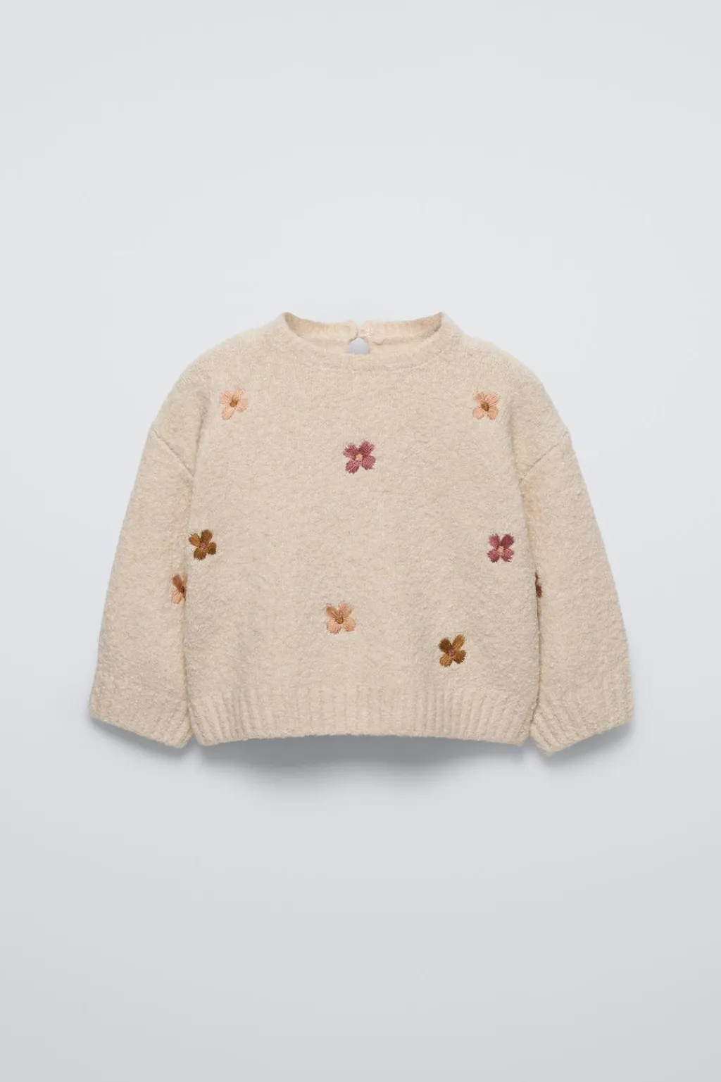 Niños ZARA 6 - 18 Meses·Punto<JERSEY PUNTO FLORES BORDADAS