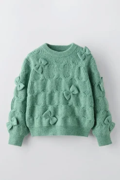 Niños ZARA 6 - 14 Años·Punto<JERSEY PUNTO LAZOS